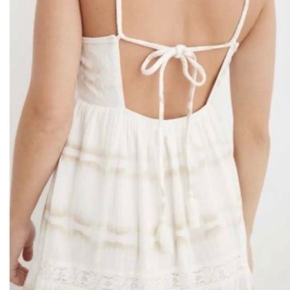 NEW Aerie White Tie Dye Tiered Maxi Sundress - Picture 3 of 7